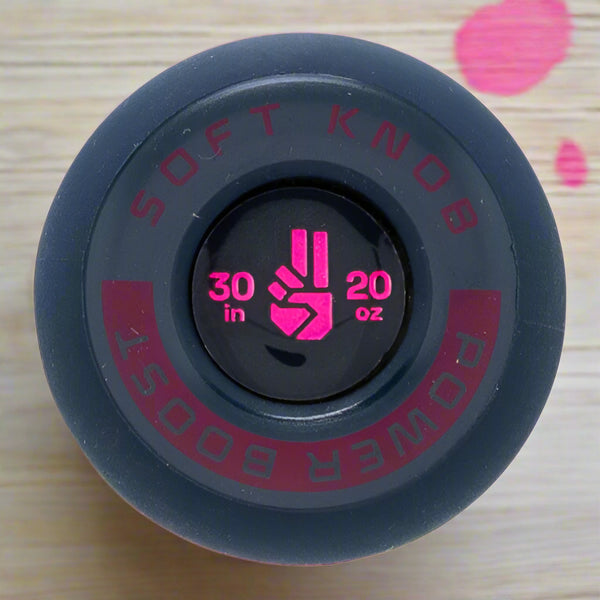 Close-up of the knob on the 2026 Easton The Dub USSSA -10 Baseball Bat