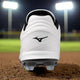 Rear view of the Mizuno Pro FP Low Women’s TPU Softball Cleat