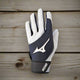Mizuno MVP Adult Batting Glove - White/Gray