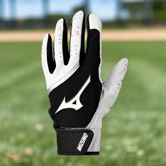 Mizuno MVP Youth T-Ball Batting Glove - White/Black