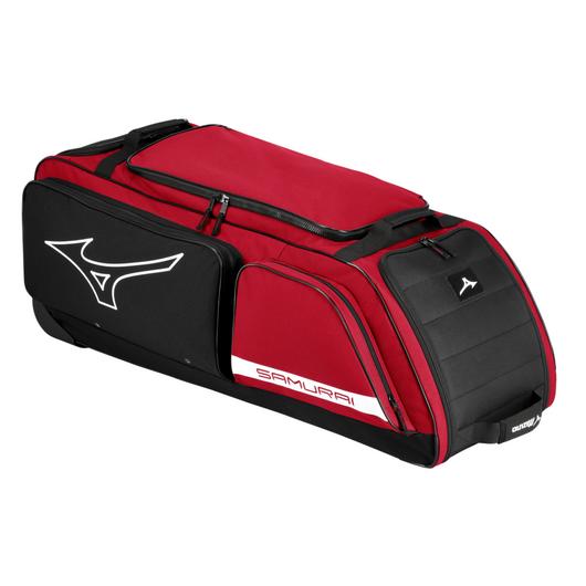 Mizuno Samurai Catcher's Wheeled Bag 24 - Red/Black