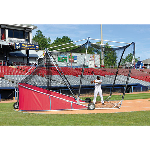 Bomber Pro Rolling Batting Cage - Red