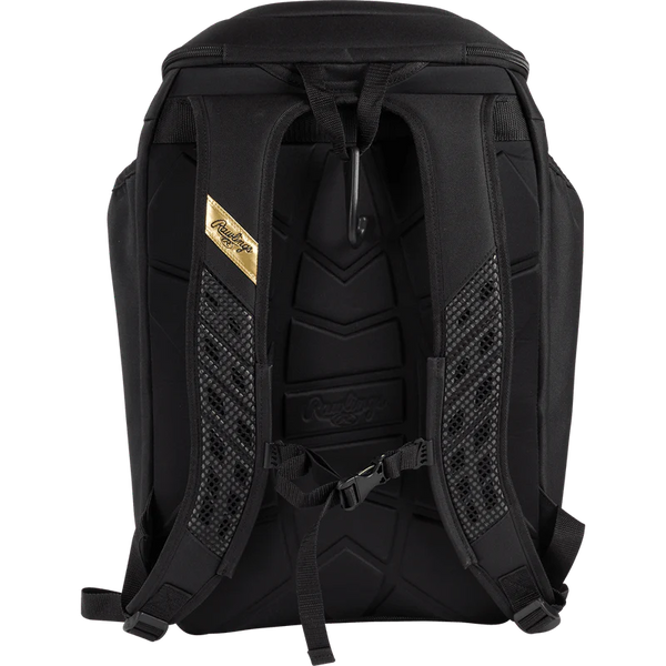 Back view of the Rawlings Gold Collection Backpack - Graphite