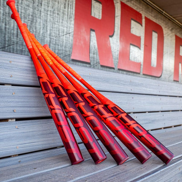 2026 Easton Ghost® Advanced Fastpitch Bats in the dugout at Texas Tech University