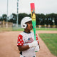 Young player preparing to bat with the 2026 Easton Hype Fire® USA Baseball Bat