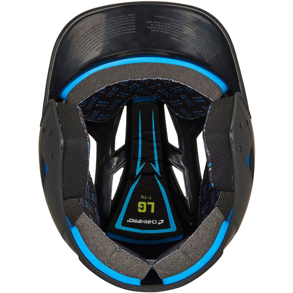 Inside view of the Champro HX Gamer T-Ball Batting Helmet - Black