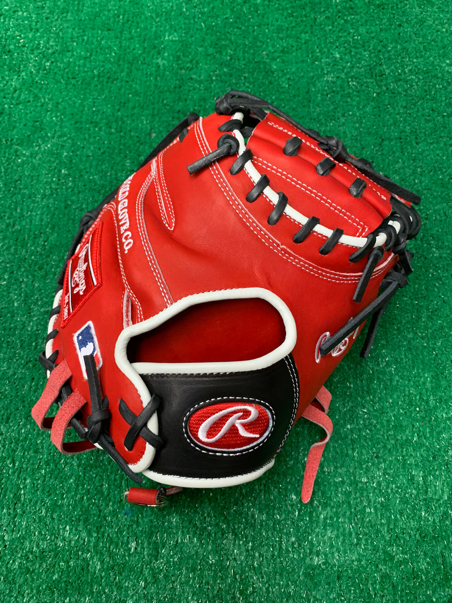 Red white and store blue catchers mitt