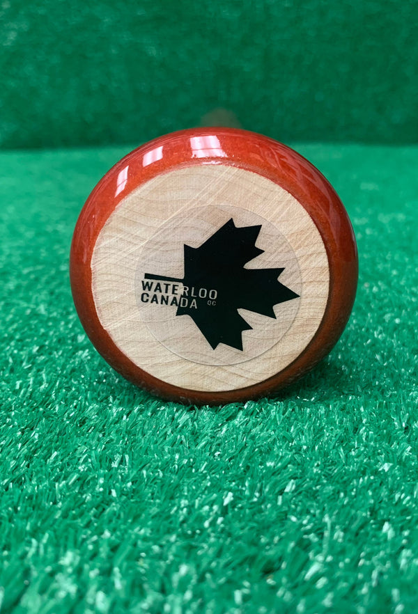 Knob and logo of the Märk Lumber Company Pro Limited Series ML-271C Wood Baseball Bat