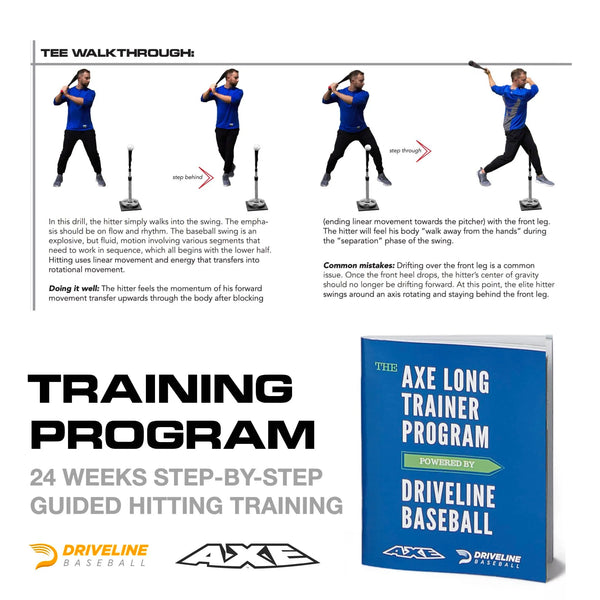 Training program to use with the Axe™ Long Trainer Baseball Bat