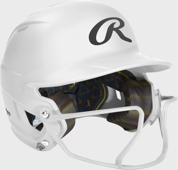 Rawlings MACH HI-VIZ Fastpitch Batting Helmet - White