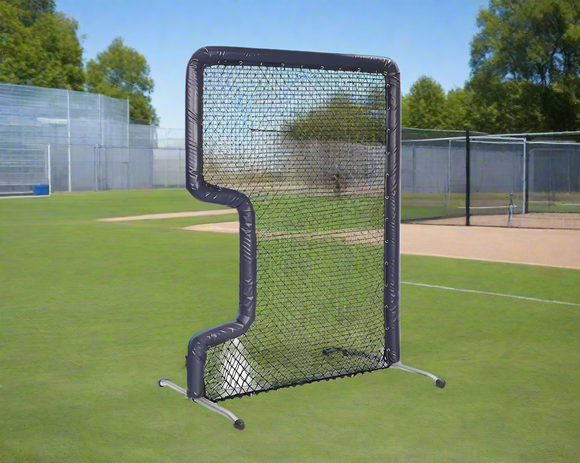 Bullet Front Toss L-Screen (7' x 5') - Navy