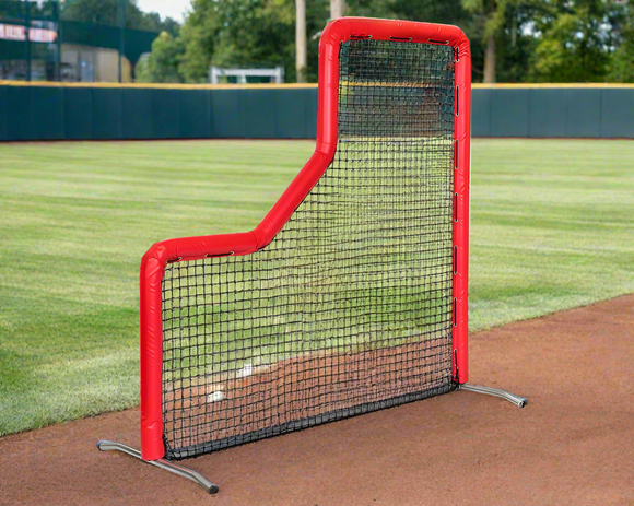 Bullet Baseball L-Screen (7' x 7') - Red