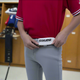 Model wearing the youth Marucci EXCEL Full Length Baseball Pant