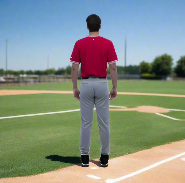 Model wearing the adult Marucci EXCEL Full Length Baseball Pant