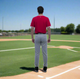 Model wearing the adult Marucci EXCEL Full Length Baseball Pant