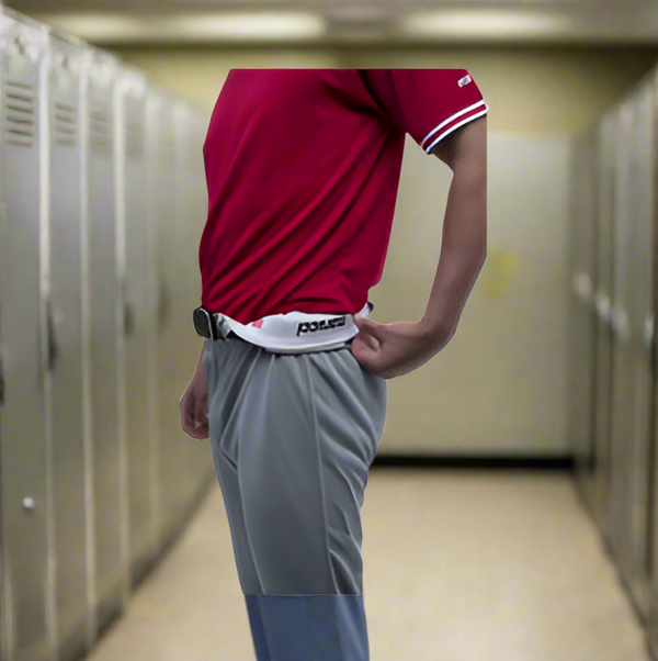 Model wearing the adult Marucci EXCEL Full Length Baseball Pant
