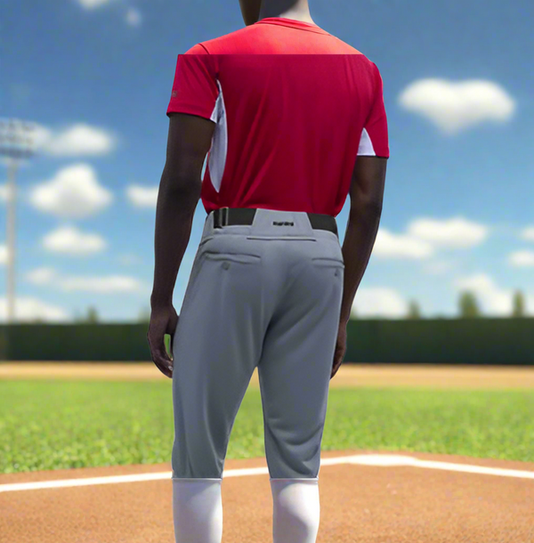 Model wearing the Marucci EXCEL Adult Short Baseball Pant