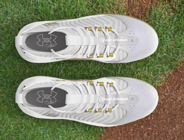 Overhead view of the Under Armour Harper 9 Pro TPU Baseball Cleats