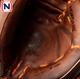 Close-up of the inside of the Nokona Walnut Edge™ Precision 33.5" Baseball Catchers Mitt