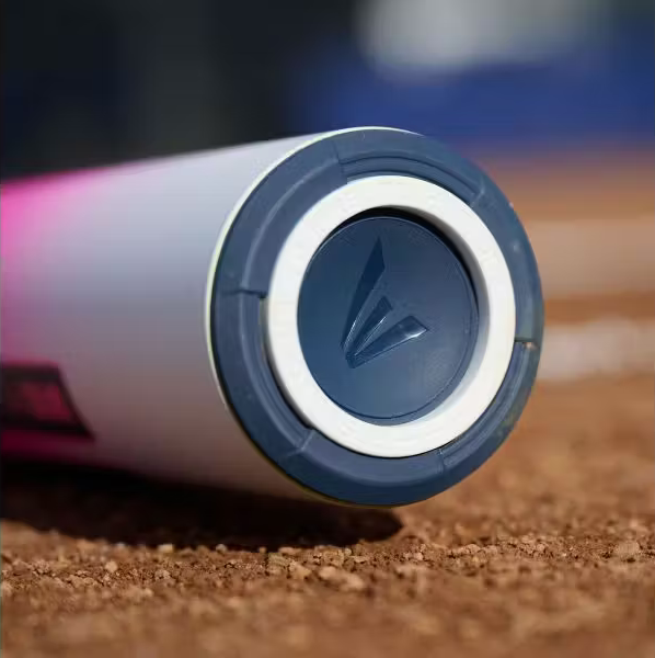 Close-up of the end cap on the 2026 Easton The Dub USSSA Baseball Bat