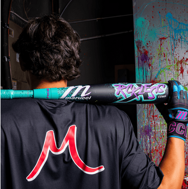 Player holding the 2026 Marucci CATX RCKLESS Composite -10 USSSA Junior Big Barrel Baseball Bat