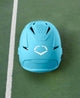 Rear view of the Evoshield XVT 2.0 Matte Fastpitch Batting Helmet - Columbia
