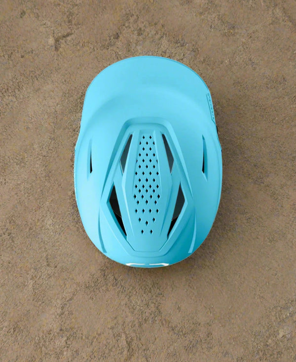 Overhead view of the Evoshield XVT 2.0 Matte Fastpitch Batting Helmet - Columbia