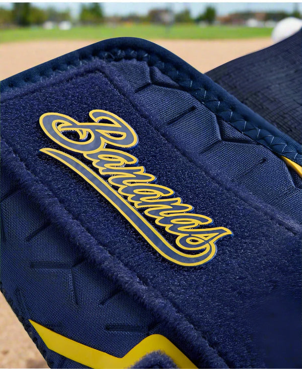 Close-up of the logo on the Evoshield X-SRZ™ Savannah Bananas Sliding Mitt 2.0