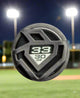 Close-up of the knob on the 2026 DeMarini Exile™ -3 BBCOR Baseball Bat