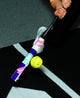 Close-up of a player hitting with a 2026 DeMarini CF® FE Fastpitch Bat