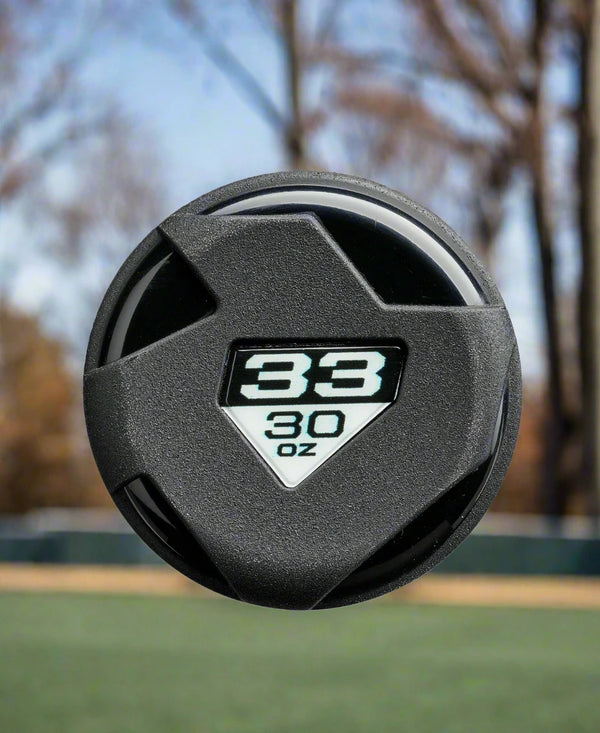 Knob on the 2026 DeMarini Omega™ Electric Yellow -3 BBCOR Baseball Bat