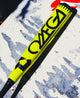 Close-up of the barrel on the 2026 DeMarini Omega™ Electric Yellow -3 BBCOR Baseball Bat
