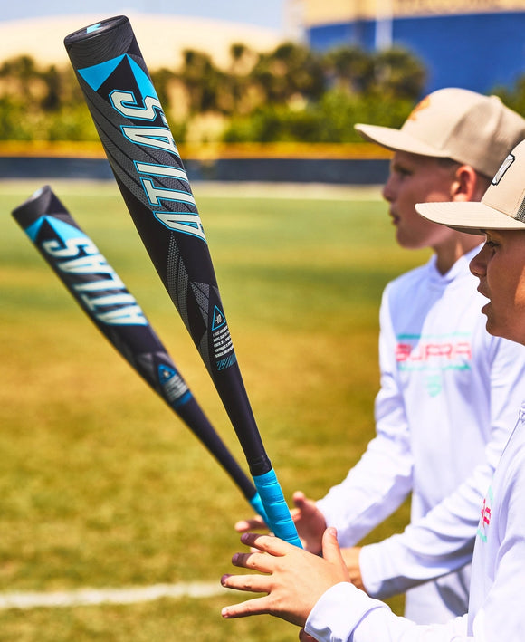 Young players testing the feel of the 2026 Louisville Slugger Atlas™ USSSA Baseball Bat