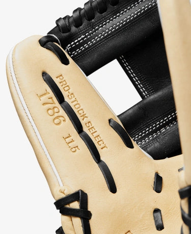 Specs imprinted inside the Wilson A2K 11.5" 1786 Baseball Glove
