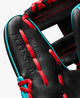 Specs imprinted inside the Wilson A2000 11" PF11SS Baseball Glove