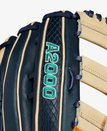 A2000 logo on the Wilson A2000 12.75" Julio Rodriguez Game Model Baseball Glove