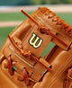Close-up of the web on the Wilson A2000® Baseball Classics 11.5" 1786 Baseball Glove
