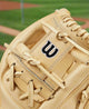Close-up of the web on the Wilson A2000® Baseball Classics 11.75" 1975 Baseball Glove