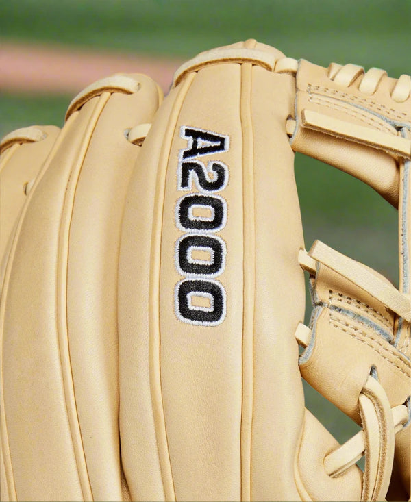 Close-up of the logo on the Wilson A2000® Baseball Classics 11.75" 1975 Baseball Glove