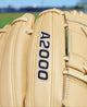 Close-up of the logo on the Wilson A2000® Baseball Classics 12" B2 Baseball Glove