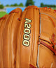 Close-up of the logo on the Wilson A2000® Baseball Classics 12" B2 Baseball Glove