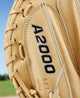 Close-up of the logo on the Wilson A2000® Baseball Classics 33.5" M23 Baseball Catcher's Mitt