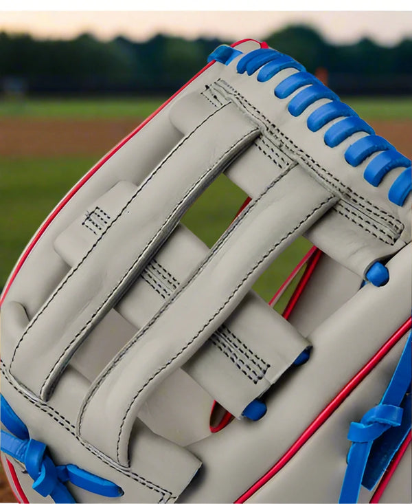 Close-up of the web on the Wilson A900® PF12 Pedroia Fit 12" Utility Baseball Glove