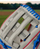 Close-up of the web on the Wilson A900® PF12 Pedroia Fit 12" Utility Baseball Glove