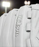 Close-up of the logo on the Wilson Fall 2024 A1000® 12.5" V125 Fastpitch Glove