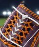 Close-up of the web on the Wilson Spring 2025 Aliyah Andrews A2000® T125 12.5" Fastpitch Glove