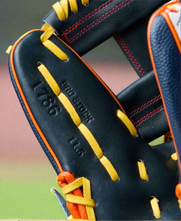 Close-up of the inside of the Wilson A2000® Houston 1786SS 11.5" Baseball Glove