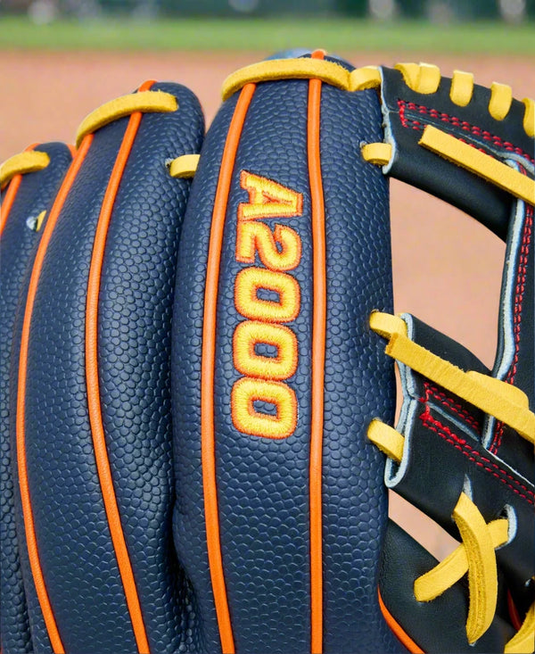 Close-up of the logo on the Wilson A2000® Houston 1786SS 11.5" Baseball Glove