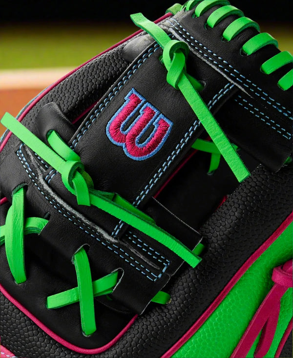 Close-up of the web on the Wilson Summer 2025 A2000® 1786SS 11.5" Baseball Glove