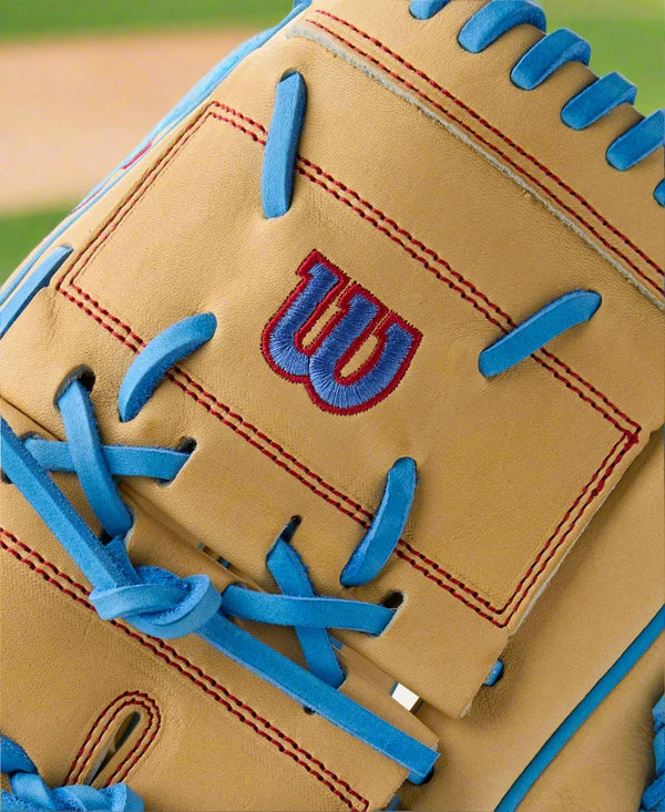 Close-up of the web on the Wilson Summer 2025 A2000® B125 12.5" Baseball Glove